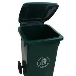 Plastic Dark Green Garbage Dustbin