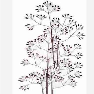 Brown And Yellow Tree Wall Art Stickers