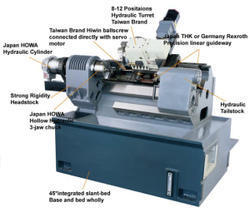  कम ऊर्जा खपत वाली सीएनसी स्लैंट बेड लेथ मशीन Ck38T/Ck42T/Ck60T 