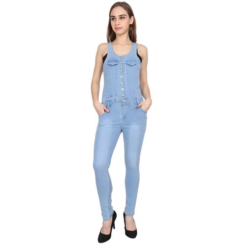 Full Length Plain Yuvraah Women Dungaree with T Shirt at Rs 500