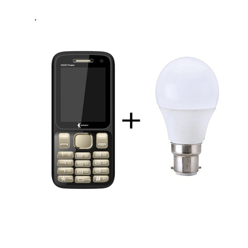 N230 पावर सेल्फी फ्री मोबाइल और बल्ब कॉम्बो बैटरी बैकअप: 12 घंटे