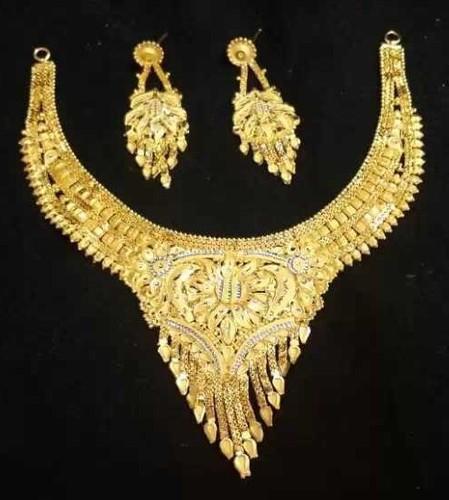Buy quality 1 gram gold forming necklace set mga - gfn002 in Amreli