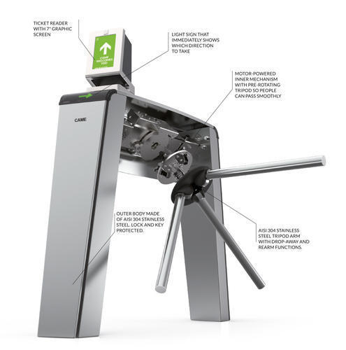 Automatic Turnstile Gate For Industrial Use