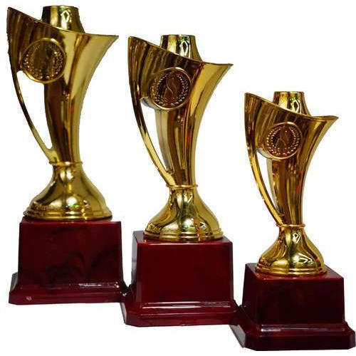 Brass Award Trophy - Golden Finish, 1.5-3 Feet Height, 250-700 gm Weight, Elegant Box Packaging