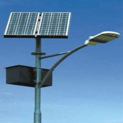 LED Solar Street Light - Aluminum Body, 20Ah to 100Ah Battery Capacity | ISI Certified, IP66 Rated