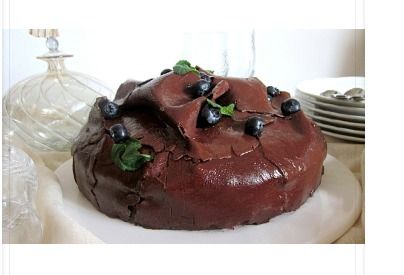 Blueberry Double Chocolate Cake