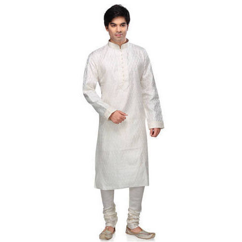 White Mens Kurta Pajama