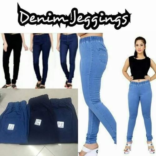 Women's Denim Print Leggings, High Waist, Fleece Lined, Black & Blue, Very  Stretchy, Look Like Jeans. One Size Fits Perfectly 10-16 - Etsy