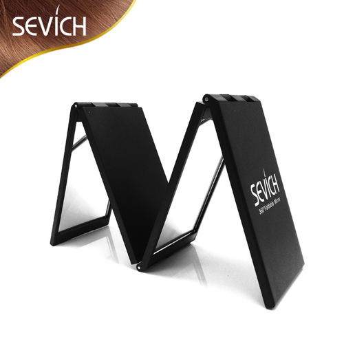 Black Or Oem Sevich 4 Sides Foldable Mirror For Hair Fiber