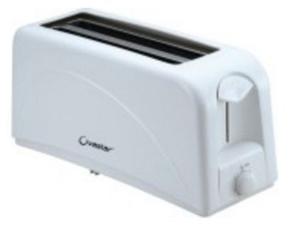 White Color Ovastar OWPT Pop Up Bread Toaster