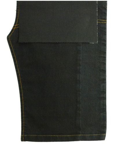 Black Crushed Denim Fabric