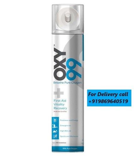 OXY99 Portable Oxygen Can - 6 Litres of 99% Pure Natural Oxygen | Stress Reducer, Improves Blood Circulation, Enhances Flexibility, Relaxes Brain Functions