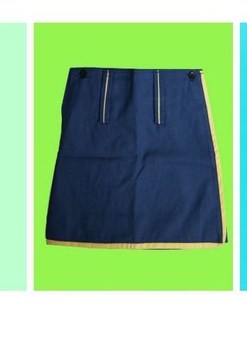 School Uniform Skirt - Medium Length, Blue and Yellow Colors | Premium Quality Fabric, Durable Design, Multiple Sizes Available