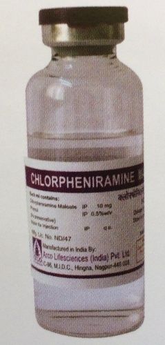 Liquid Chlorpheniramine Maleate Injection Ip 10Mg/Ml