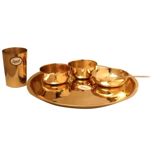 Bronze (Kansa) Dinner Set 51Pcs. at Rs 36000/set in Moradabad