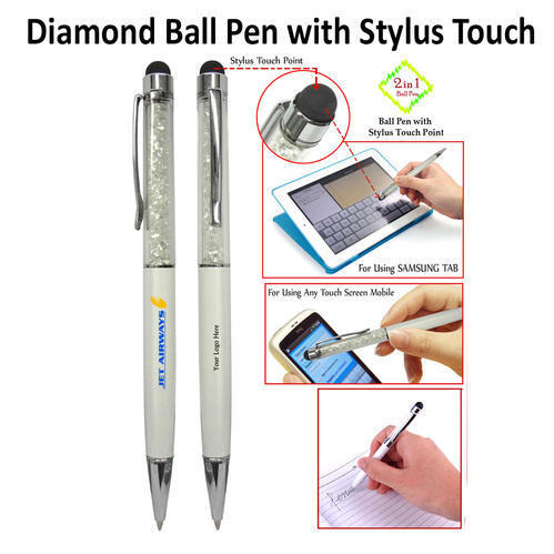 Diamond Ball Pen With Stylus Touch