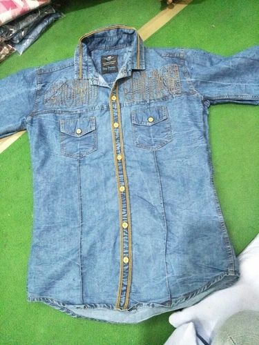 Metal Mens Denim Shirts