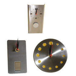 Stainless Steel Wall Clock - Elegant Designer Style, Fine Finish with Various Shapes and Appeals