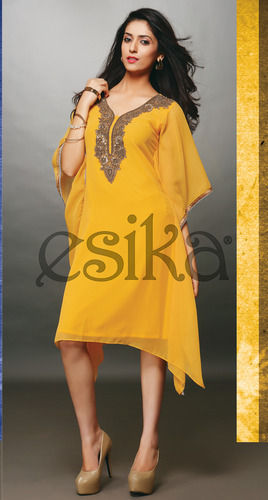 Hand Embroidered Long Kaftan