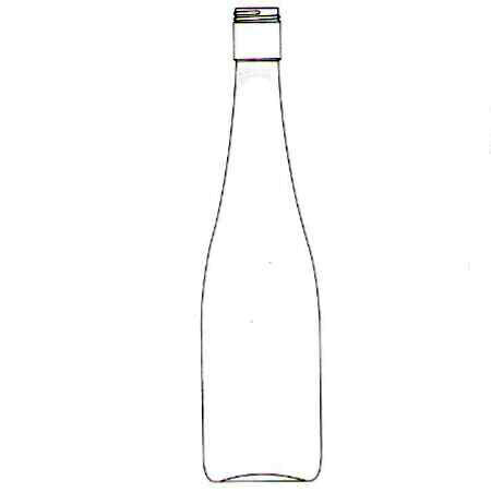 500ml Spirit Glass Bottle Flint