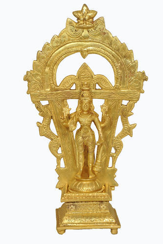 Hygienic Frame Brass Vishnu Statue