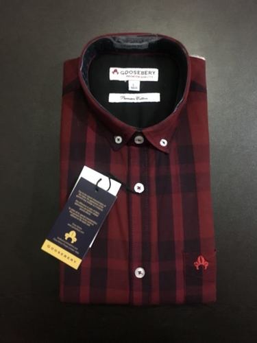 Men's Check Shirt (Goosebery-10)