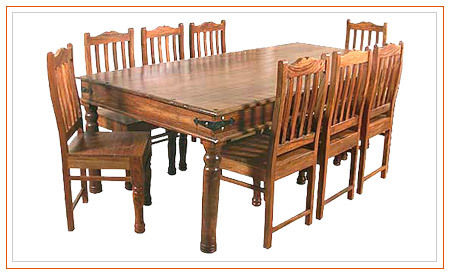 Wooden Dining Table - Premium Solid Wood, Elegant Design, Durable Finish, Handcrafted Quality, Trustworthy Sourcing