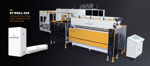Automatic Mattress Wrap Compress and Roll Pack Line