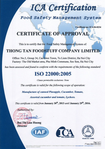 ISO 22000 Certification Service By Standared Certifications