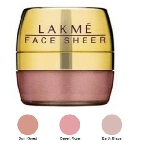 Lakme Face Sheer Highlighter - Oil-Free, Safe for All Skin Types | Water-Resistant Glow Enhancer