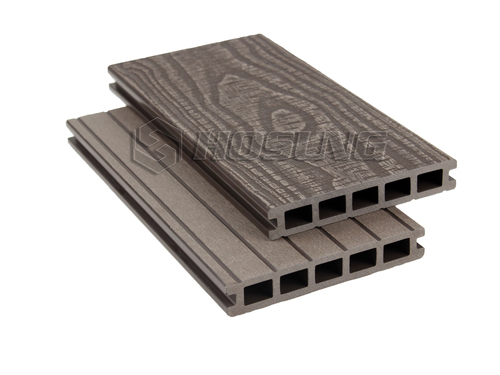 Silver Grey New Deep Embossed Wpc Decking Boards