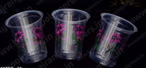 Plastic Disposable Printed Glass