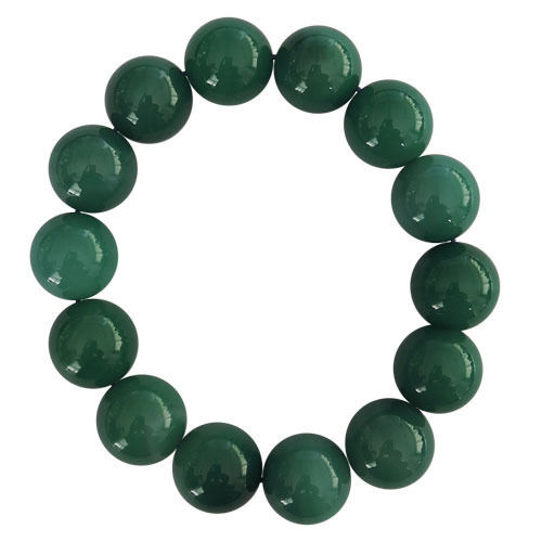 Green Agate Stretch Bracelet