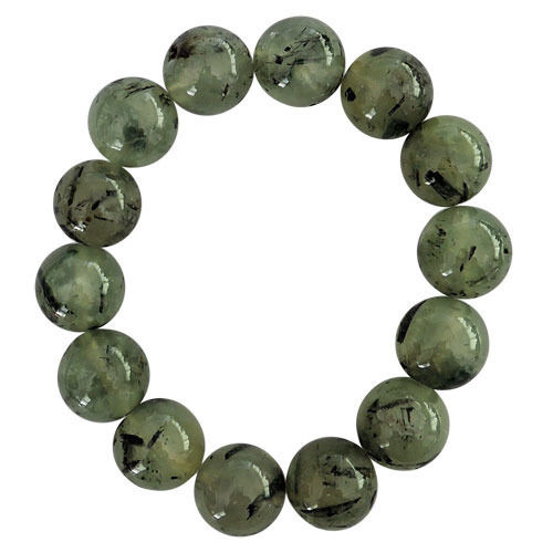 Prehnite Gemstone Stretch Bracelet