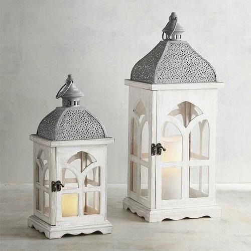 White Wooden Lanterns