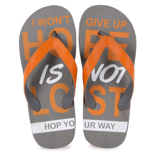 Mens Orange Color Slipper