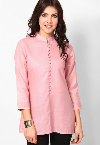 Pink Kurti With Self Dhagai