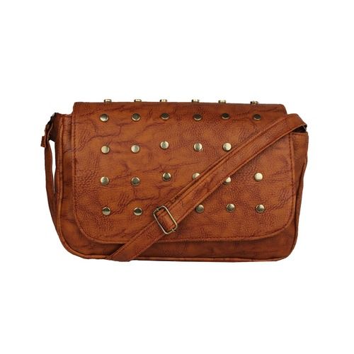 Tan Sling Bag For Ladies Design: Tab