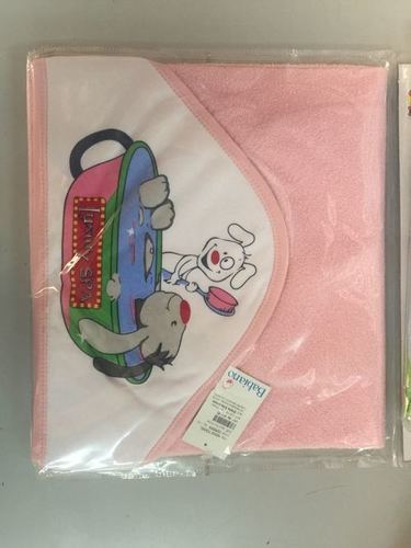 Baby Towel With Printed Hood