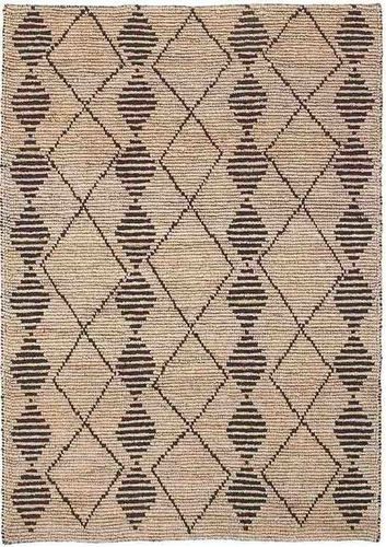 Semi Bleach Hand Woven Jute Loop Carpets