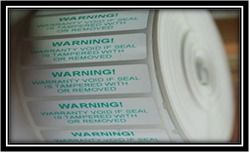 Warranty Labels Or Sticker