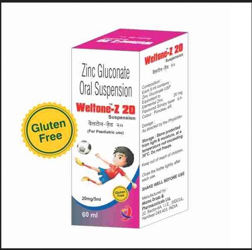 Zinc Gluconate Weltone Z 20 Oral Suspension