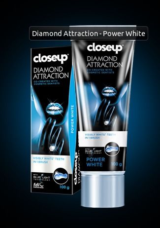 Diamond Attraction Power White Closeup Toothpaste