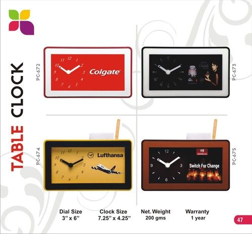 Trendy Promotional Table Clocks