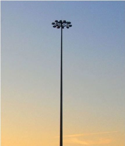 Black Polygonal High Mast Pole