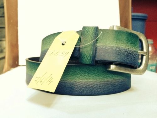 Green Grain Antique Leather Belts