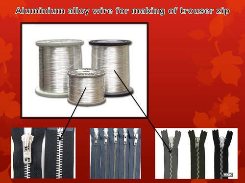 Aluminium Alloy Wire For Making Of Trouser Zips