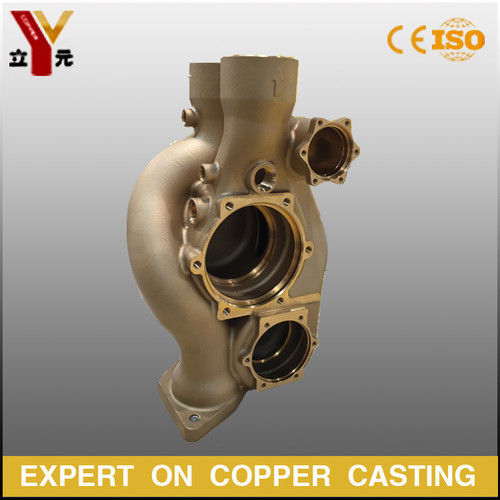 Odm Precoated Sand Casting Complex Bronze Pump / Brass Valve Body