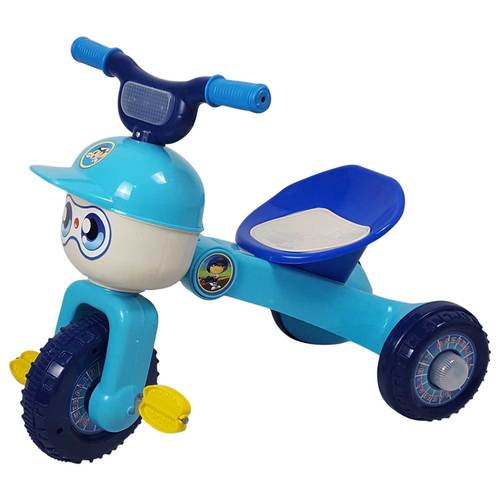Blue Happy Folding Tricycle