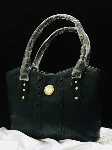 Black Leather Ladies Purse